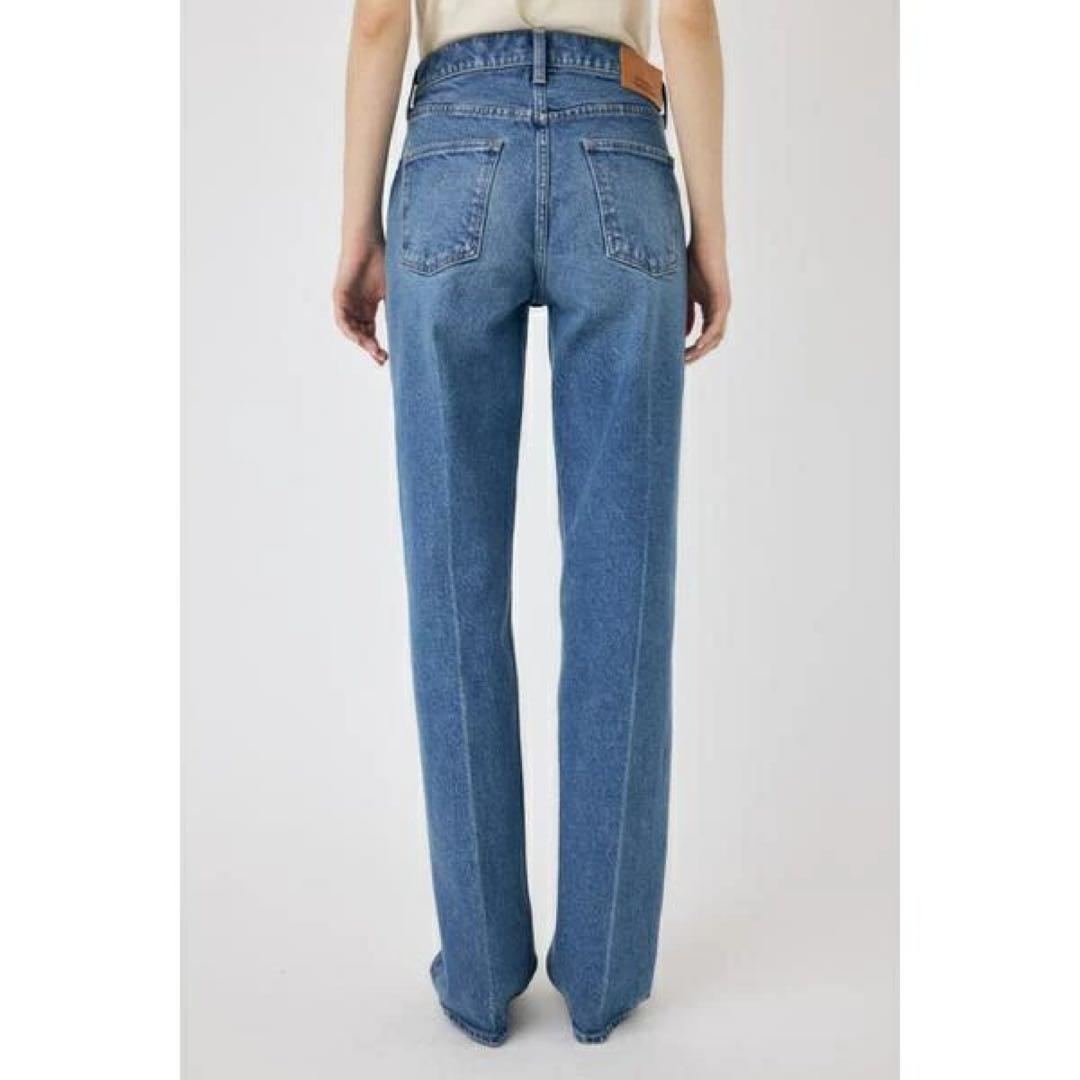 MOUSSY MVS CENTER PRESS ストレートデニム 27