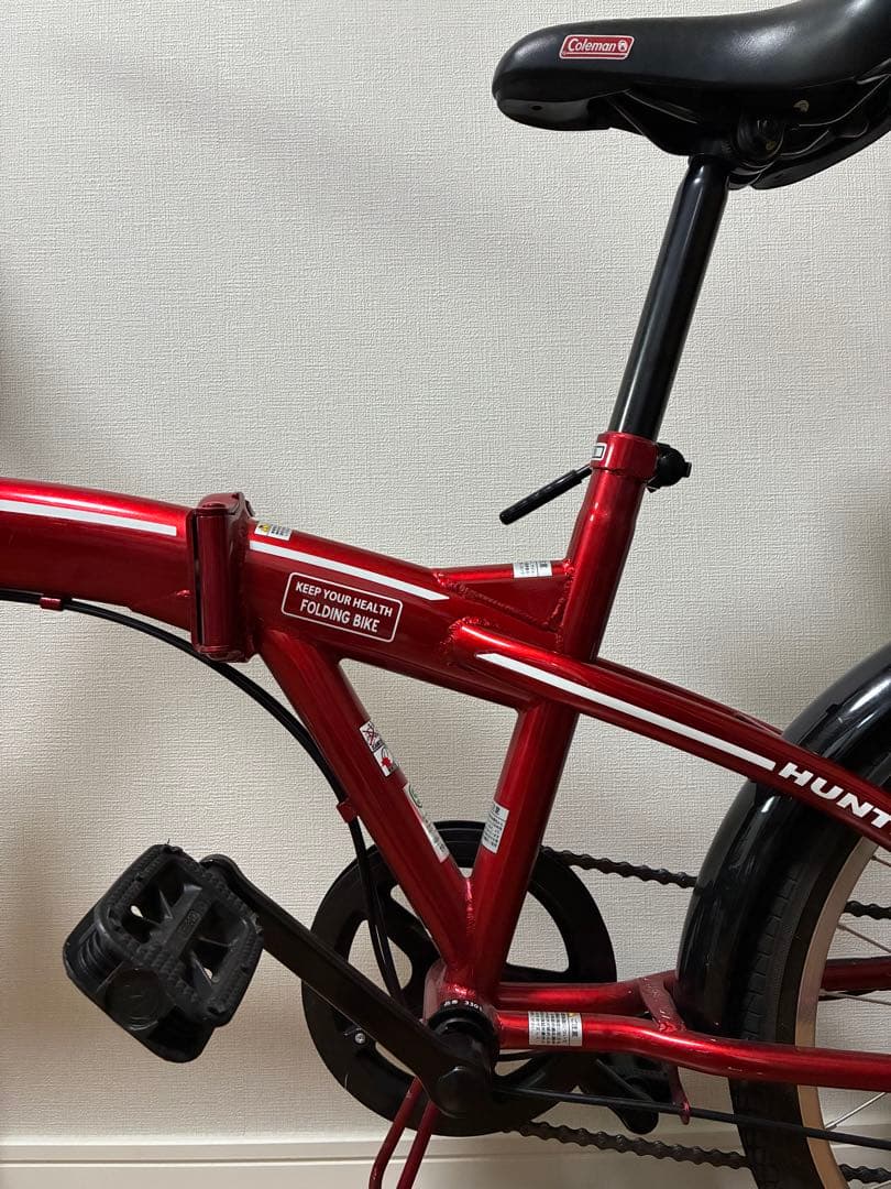【着払い】Coleman Hunter 折りたたみ自転車 レッド