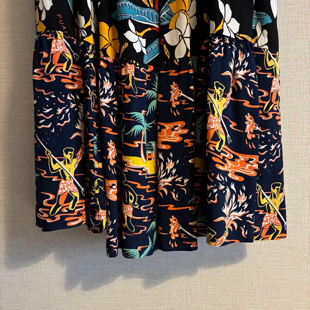 SUN SURF × BEAMS BOY ロングスカートクレイジーカラー