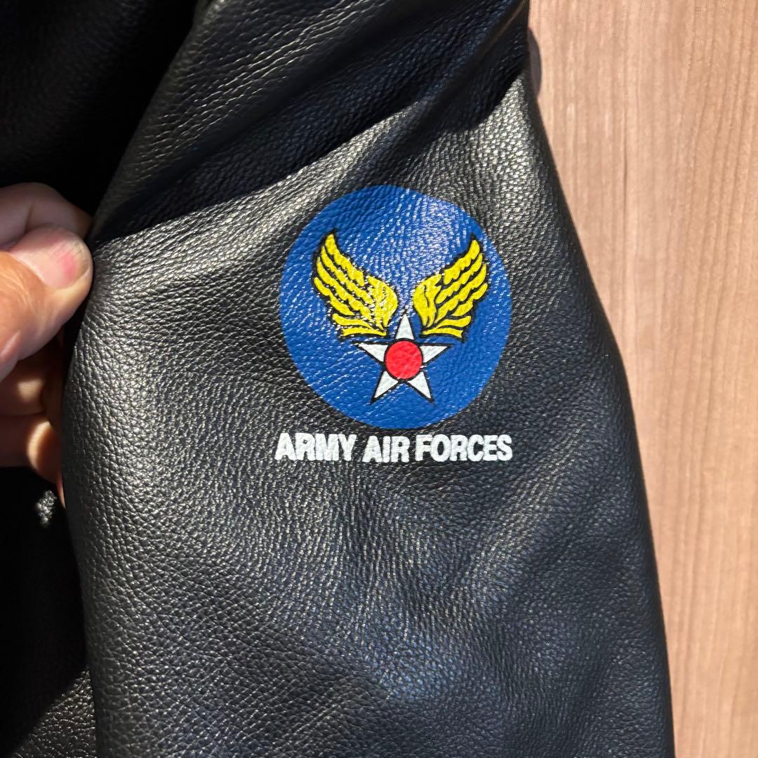 WILLIS &  A-2 フライトジャケット 本革 XL米空軍刺繍