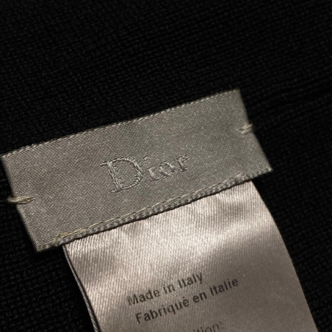 Dior ディオール ニット帽 蜂 刺繍 ブラック ビーニー エディ期