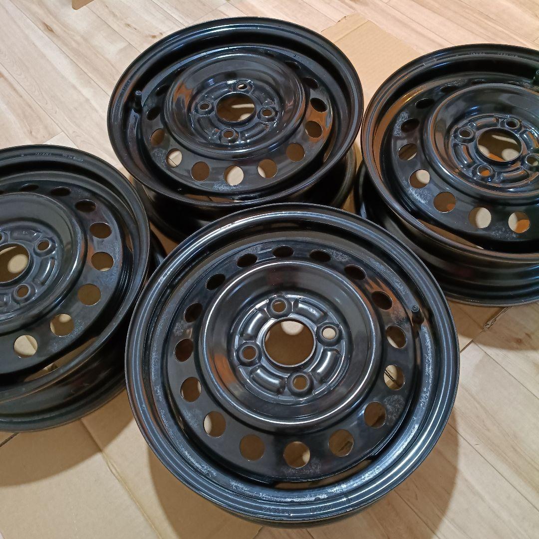 14インチ ハブ径59mm スチールホイール 黒鉄チン 14×4.5J
