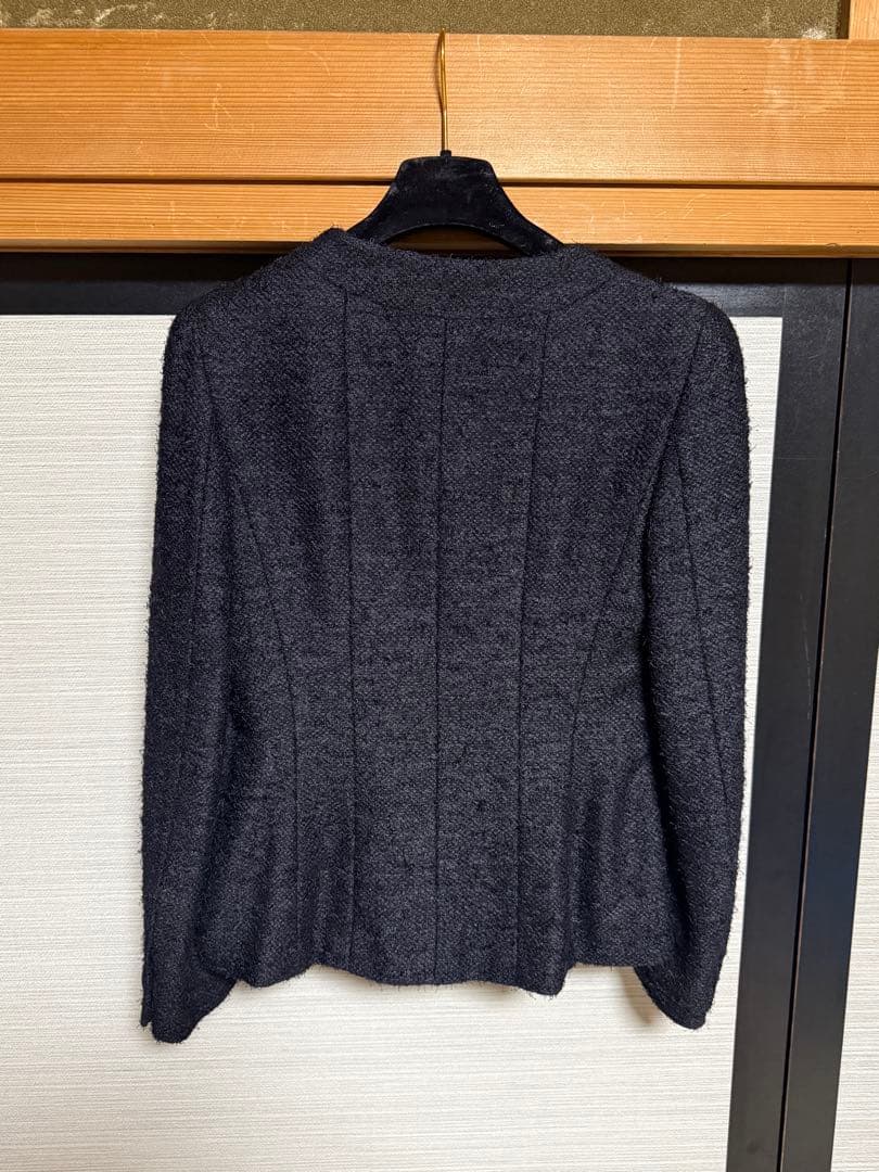 CHANEL シャネル ブラック ツイード ジャケット サイズ36
