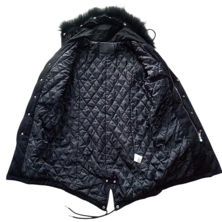 良品 MURDER LICENSE マーダーライセンス モッズコート 46 黒