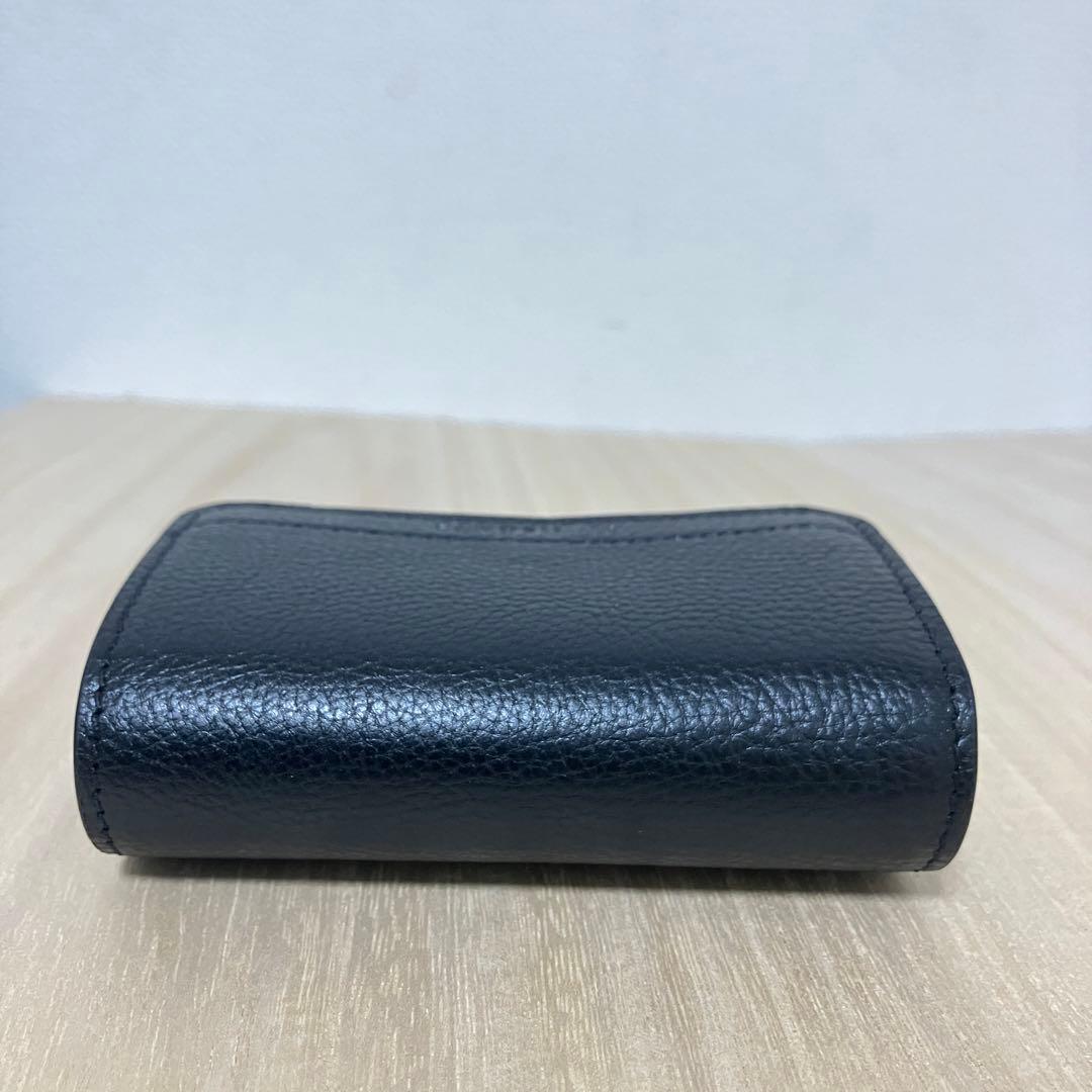 【未使用】IL BISONTE イルビゾンテ 折り財布 黒ミニ財布 本革