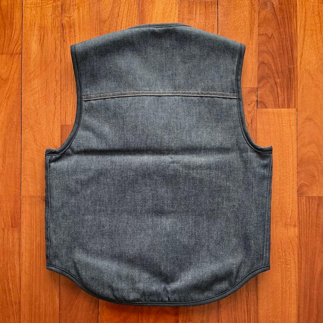 希少 未使用美品70s ROEBUCKS デニム ボアベストシアーズ sizeM