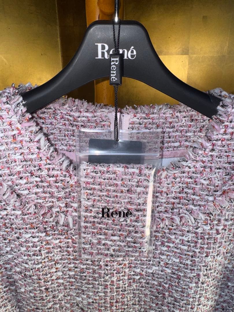 【Reneルネ】DM 掲載新品タグ付き定価115,500円ティッセワンピース38