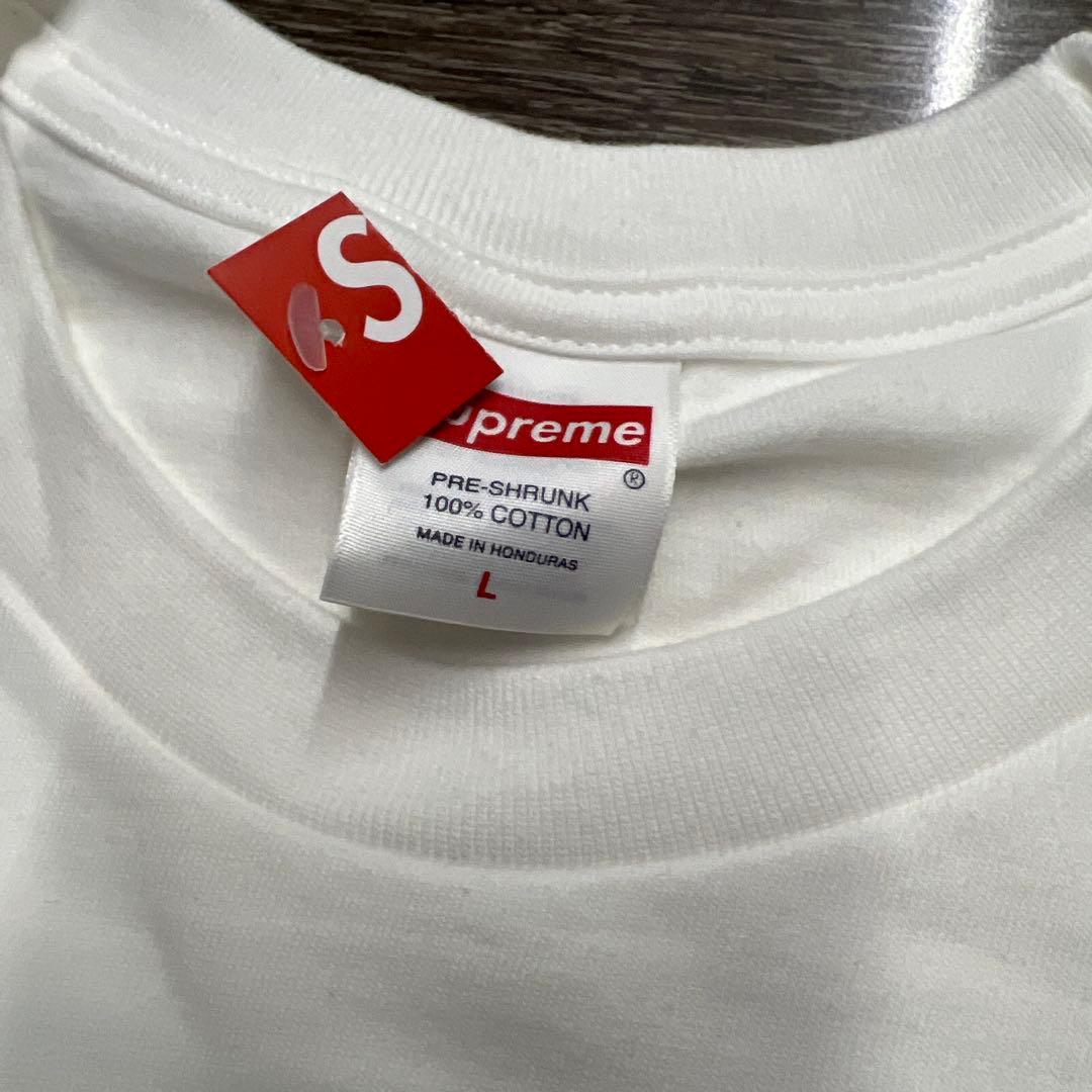 即日発送可！　Supreme　アラビック　ボックスロゴ　ホワイト　Lサイズ