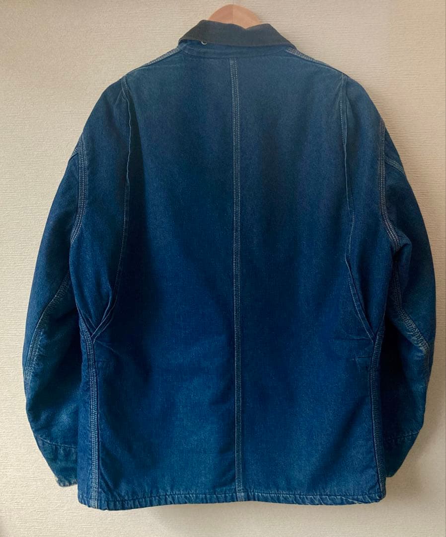 ポ*イ様 希少 星タグ Carhartt ミシガン チョアコート デニムUSA製