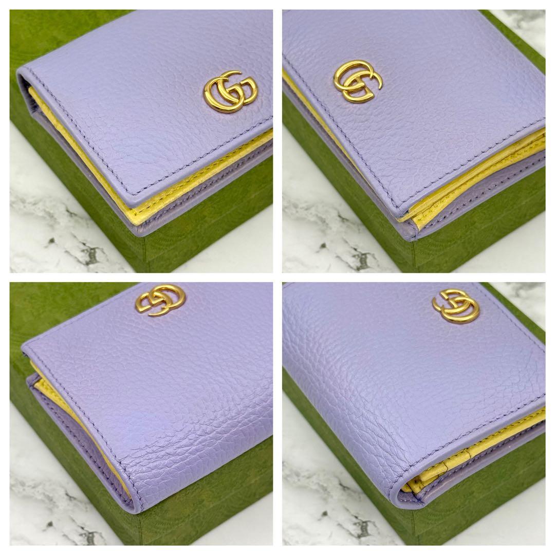 ◆◆ momoさん専用◆◆【美品】GUCCI グッチ マーモント 二つ折り財布
