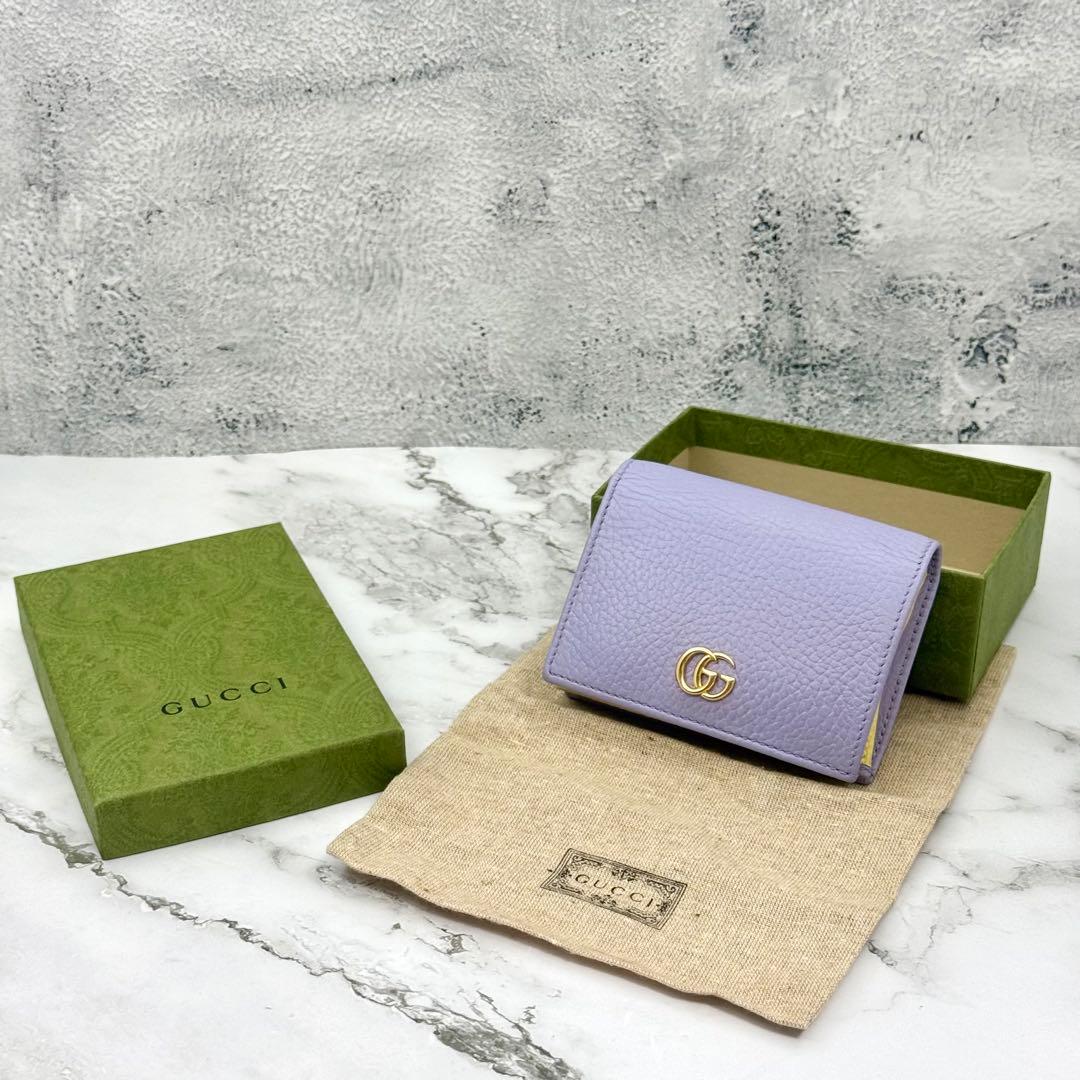 ◆◆ momoさん専用◆◆【美品】GUCCI グッチ マーモント 二つ折り財布