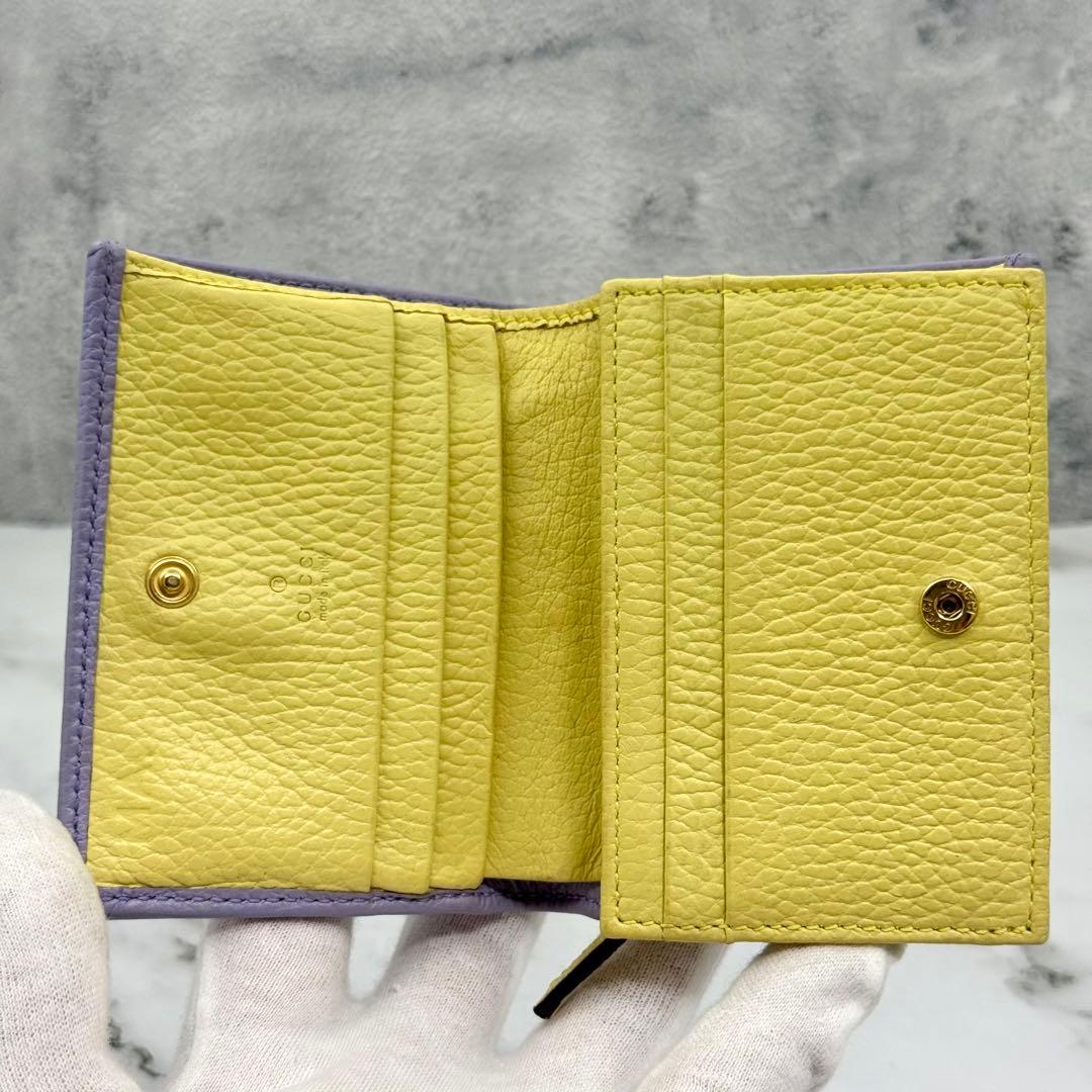 ◆◆ momoさん専用◆◆【美品】GUCCI グッチ マーモント 二つ折り財布