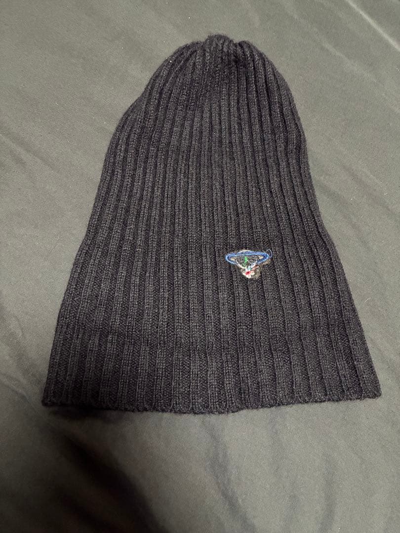 Vivienne Westwood ブラック ニット帽　おまけ巾着付き