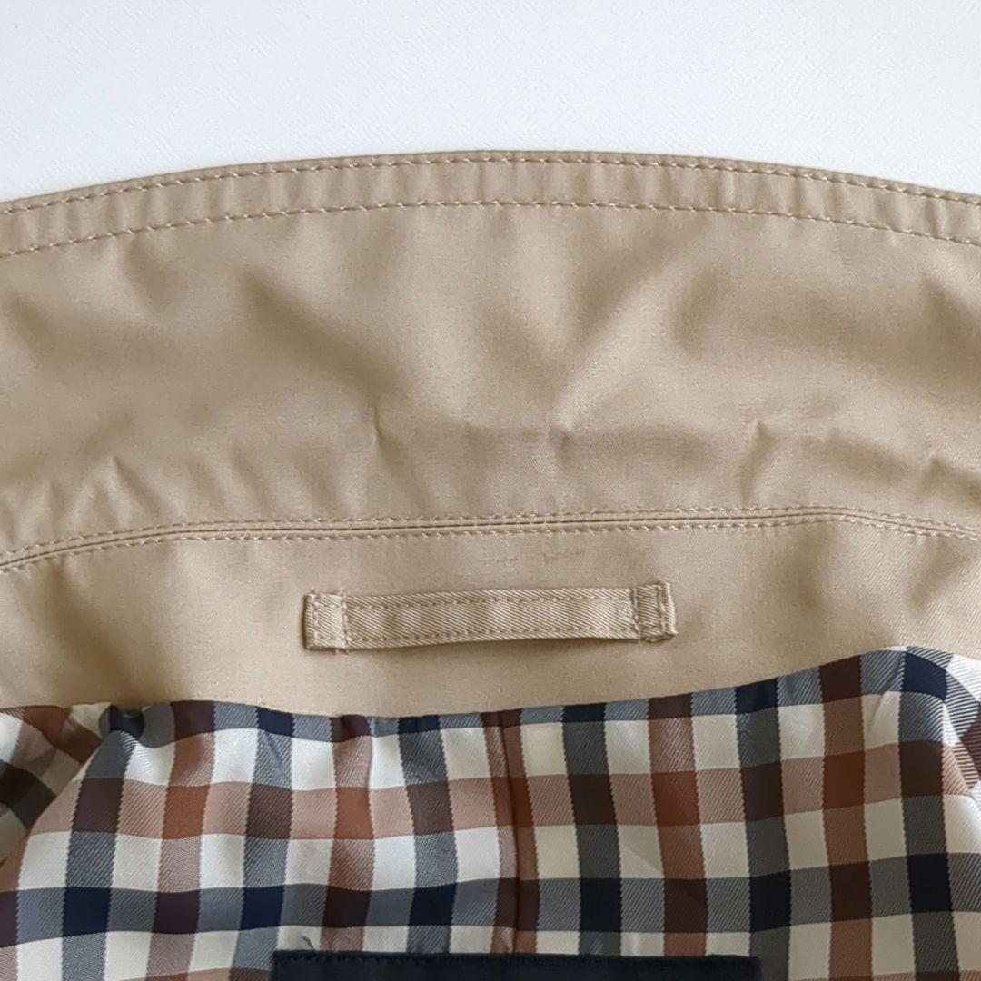 Aquascutum LONDON ベージュ ステンカラーコート 日本製