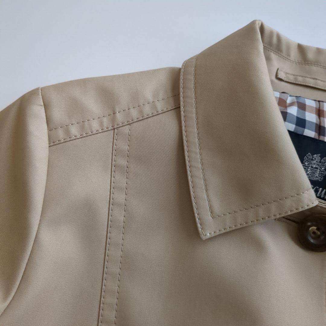 Aquascutum LONDON ベージュ ステンカラーコート 日本製