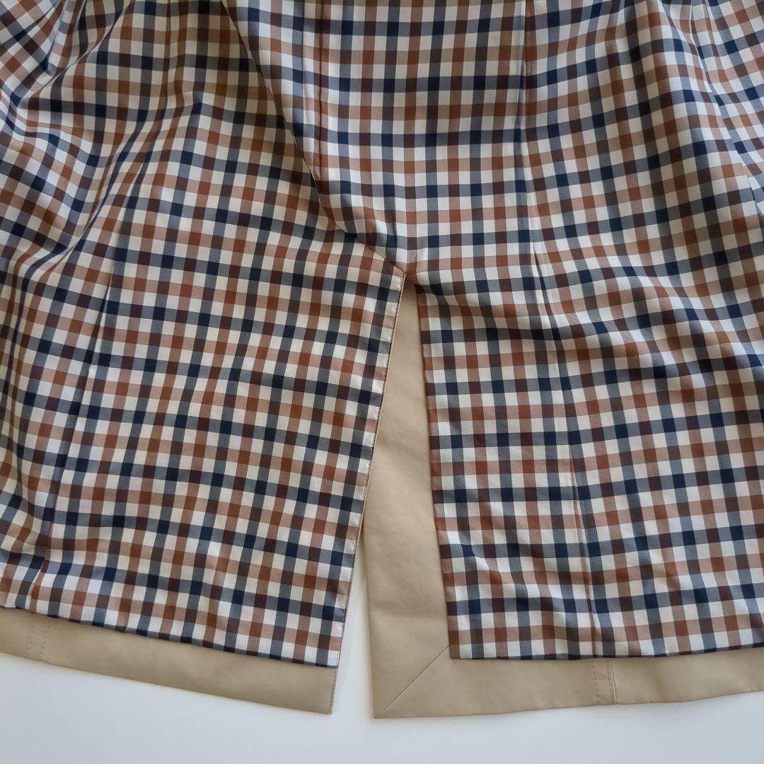 Aquascutum LONDON ベージュ ステンカラーコート 日本製