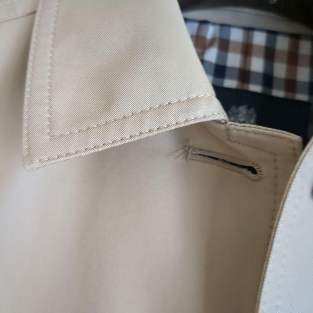 Aquascutum LONDON ベージュ ステンカラーコート 日本製