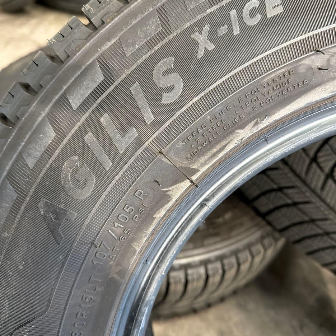 195-80R15 8分山 ミシュランX-ICE 2021年　スタッドレスタイヤ