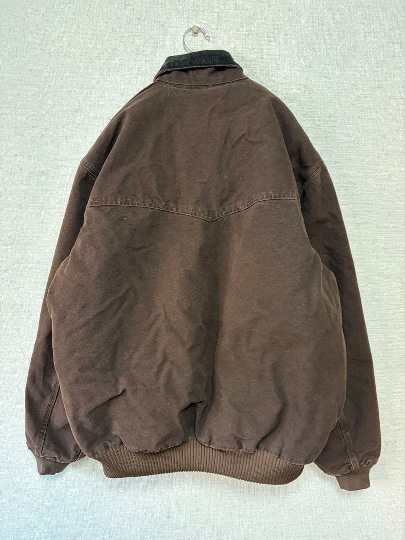 Carhartt カーハート ダック サンタフェ ジャケット 革パッチ 企業ロゴ