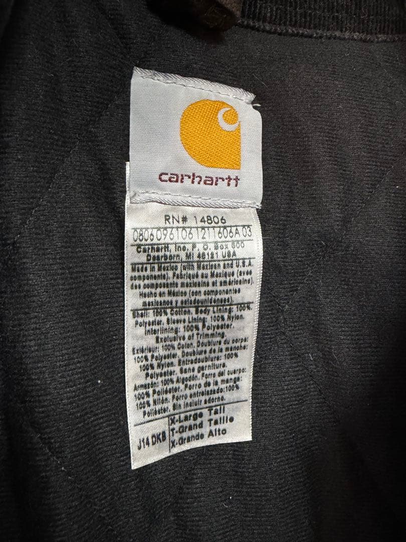 Carhartt カーハート ダック サンタフェ ジャケット 革パッチ 企業ロゴ