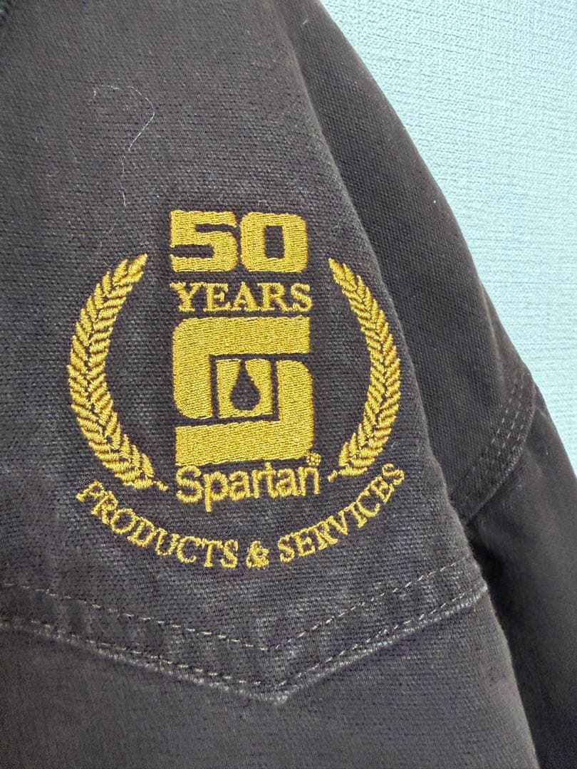 Carhartt カーハート ダック サンタフェ ジャケット 革パッチ 企業ロゴ
