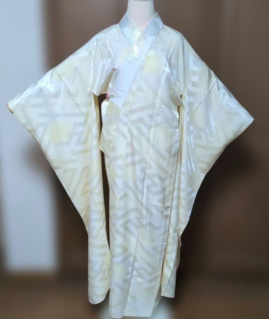 着物♪ 正絹 振袖 長襦袢 ♪ 上質半衿付き トールサイズ 良品
