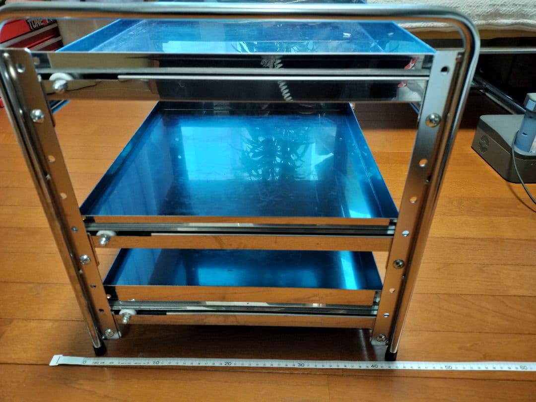 川口工器 シンク下 スライドラック 日本製 (幅50cm 棚3段)