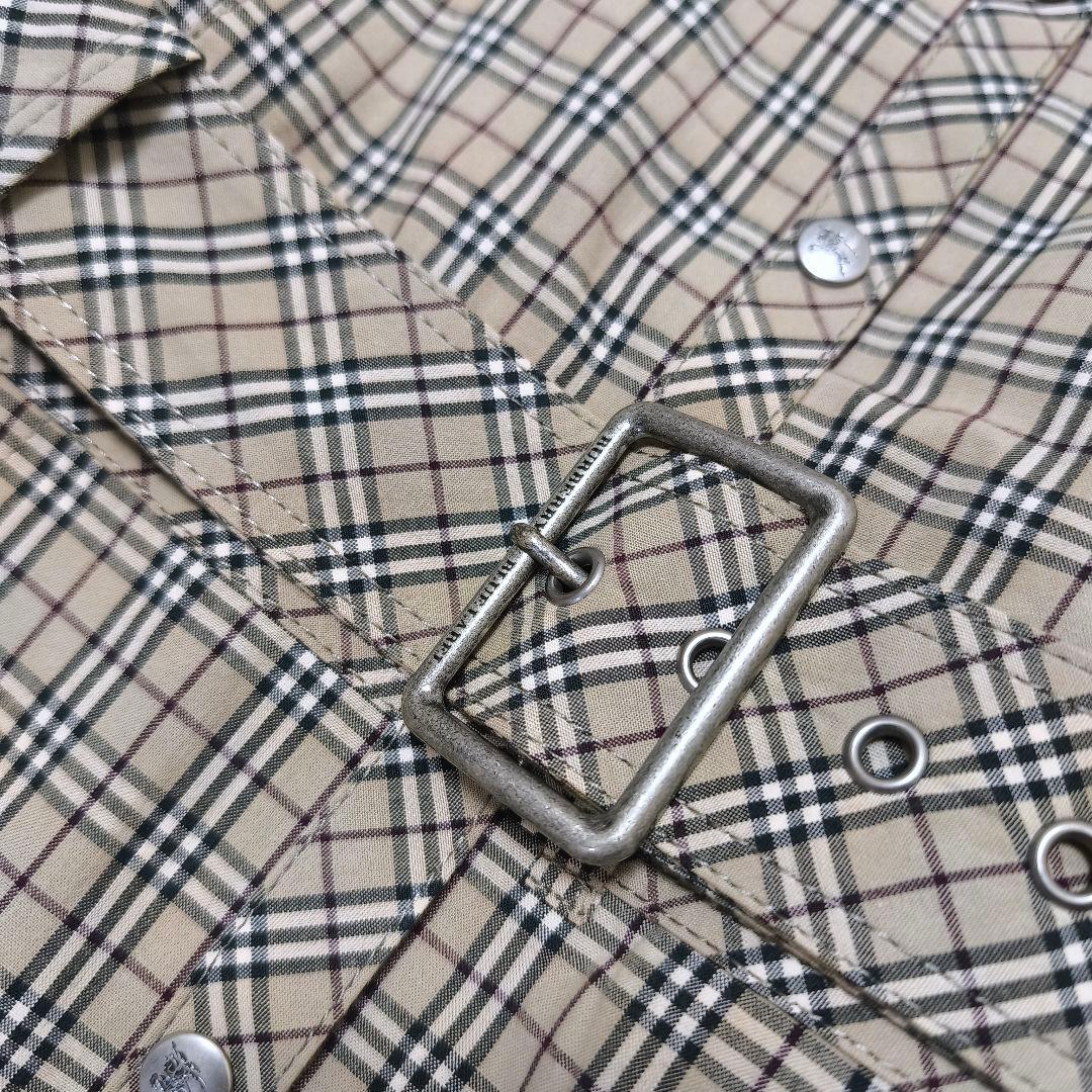 BURBERRY バーバリーノバチェックホースロゴ 2wayベルテッドワンピース