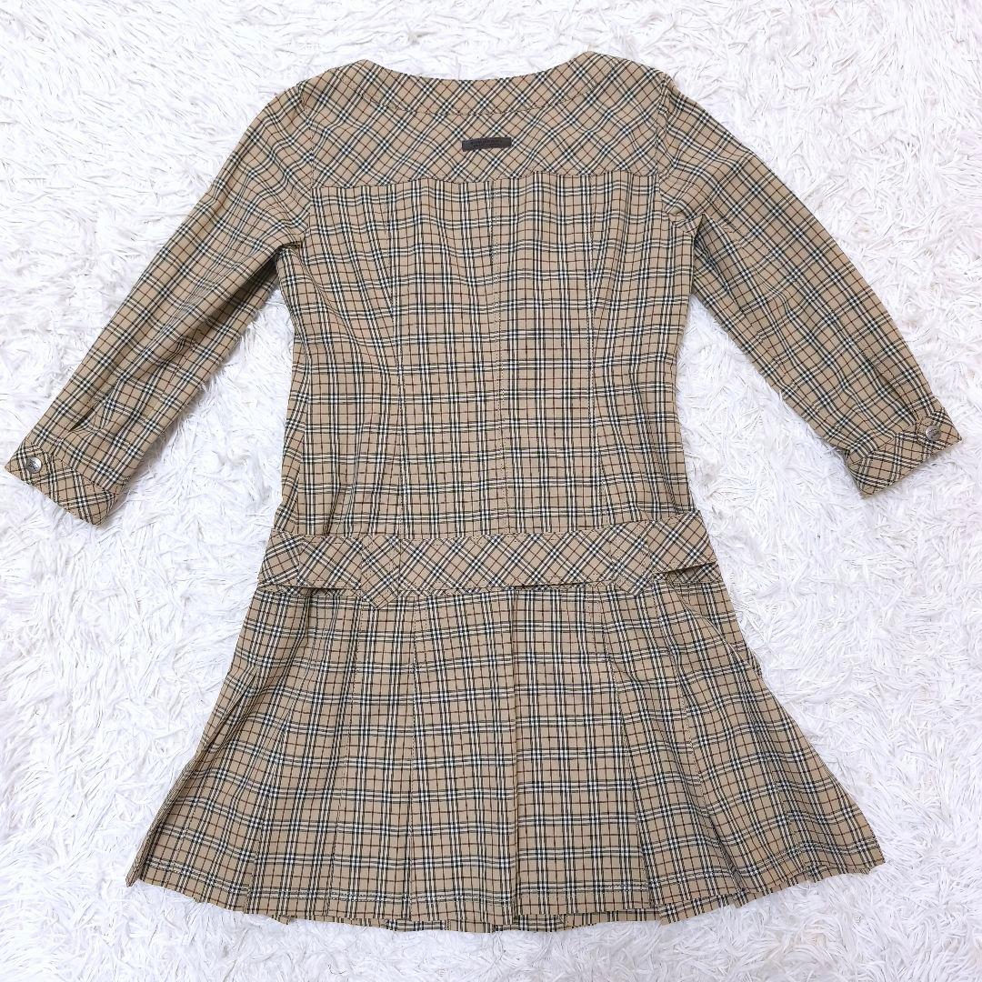 BURBERRY バーバリーノバチェックホースロゴ 2wayベルテッドワンピース