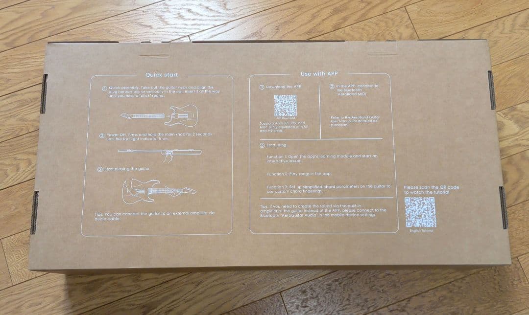 【新品未使用】エアロバンドギター AeroBand専用ケース＋マイク＋アクセサリ