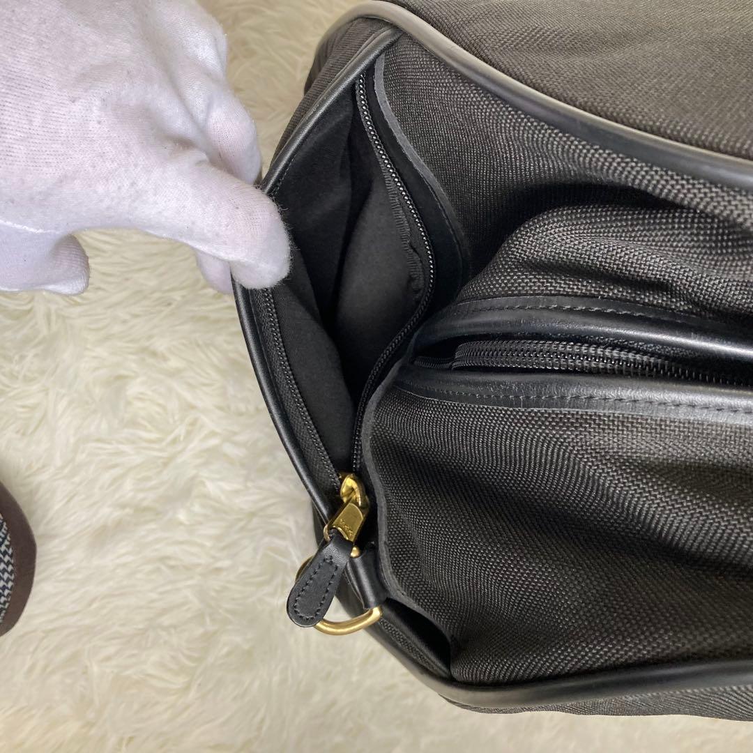 極美品 vintage coach old archive 特大 ボストン 黒