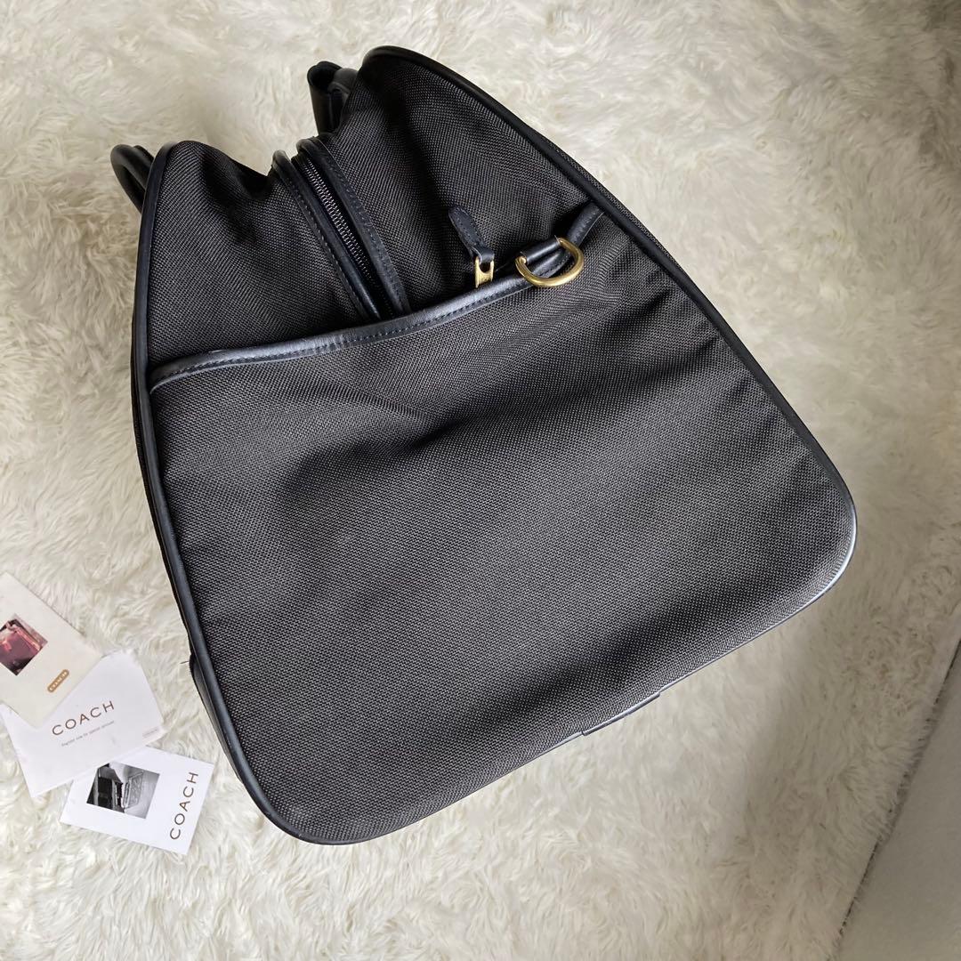極美品 vintage coach old archive 特大 ボストン 黒