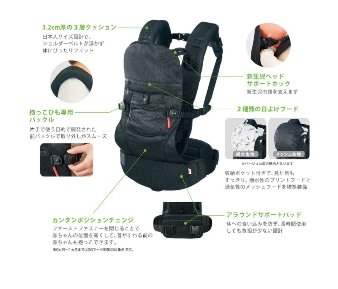 アンジェレッテクアトロエアー3.2 抱っこ紐