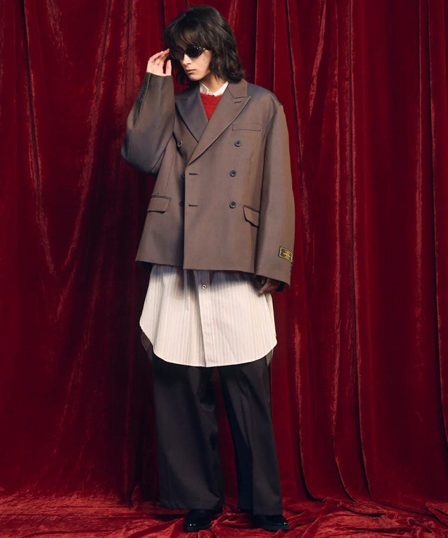 メゾンスペシャル　Chambray Double Breasted Jacket