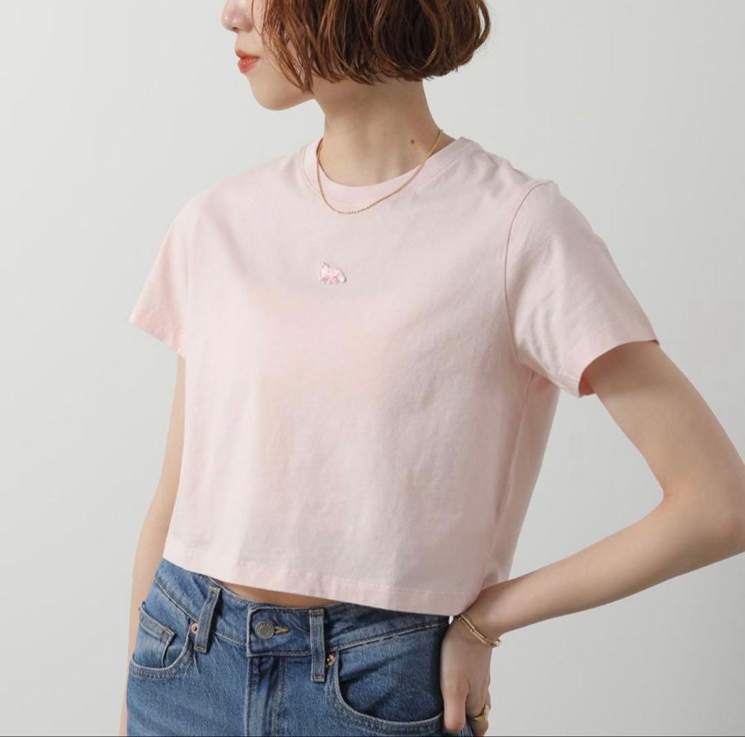 MAISON KITSUNE メゾンキツネ Tシャツ ピンク