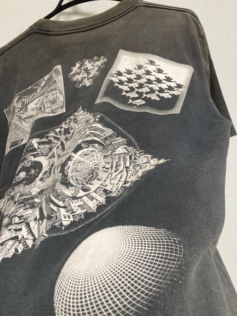 雰囲気◎1991 M.C. Escher マルチプリント Tシャツ　エッシャー