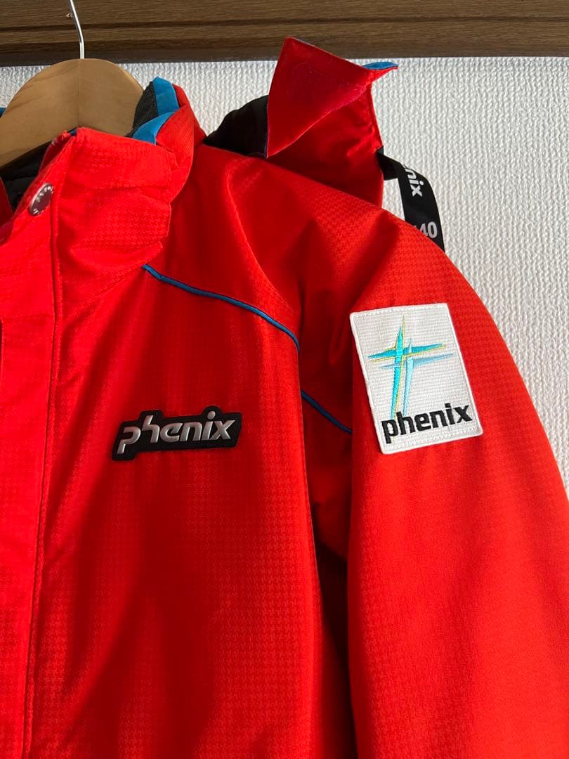 140 PHENIX 子ども用スキーウェア 赤 防水素材