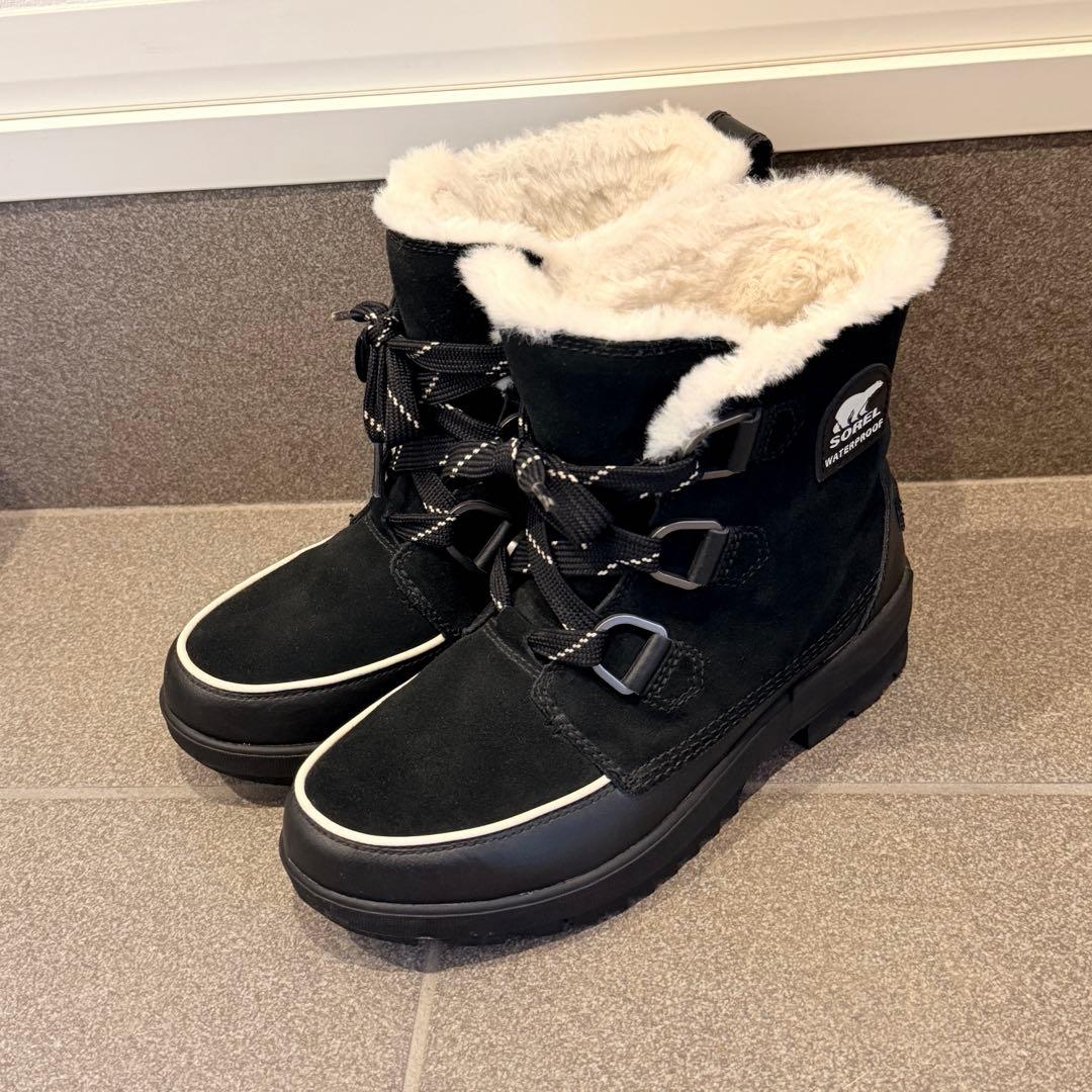 【極美品】SOREL ソレル TIVOLI IV WP ティボリ黒　24.5