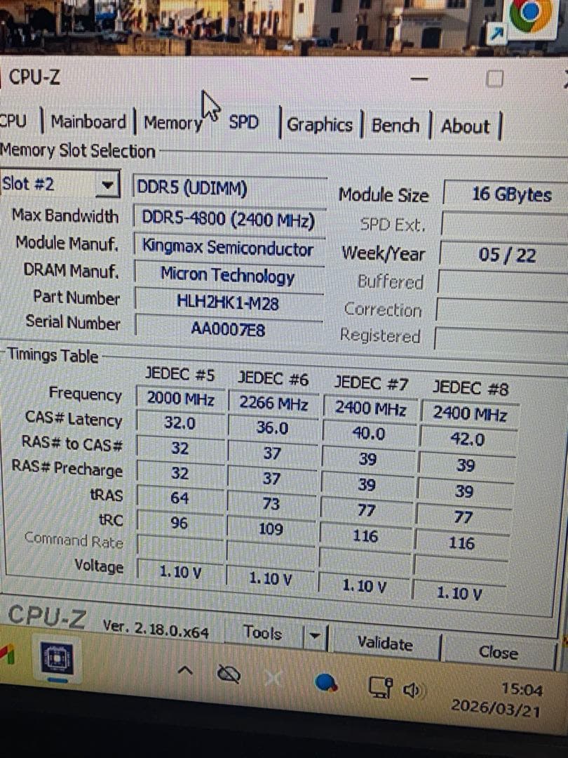 KINGMAX DDR5 32GB（16GB×2枚）デスクトップ用メモリー