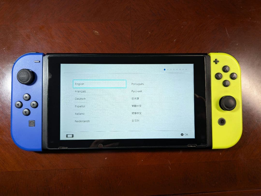 Nintendo Switch ブルー/ネオンイエロー 本体 ドック付き
