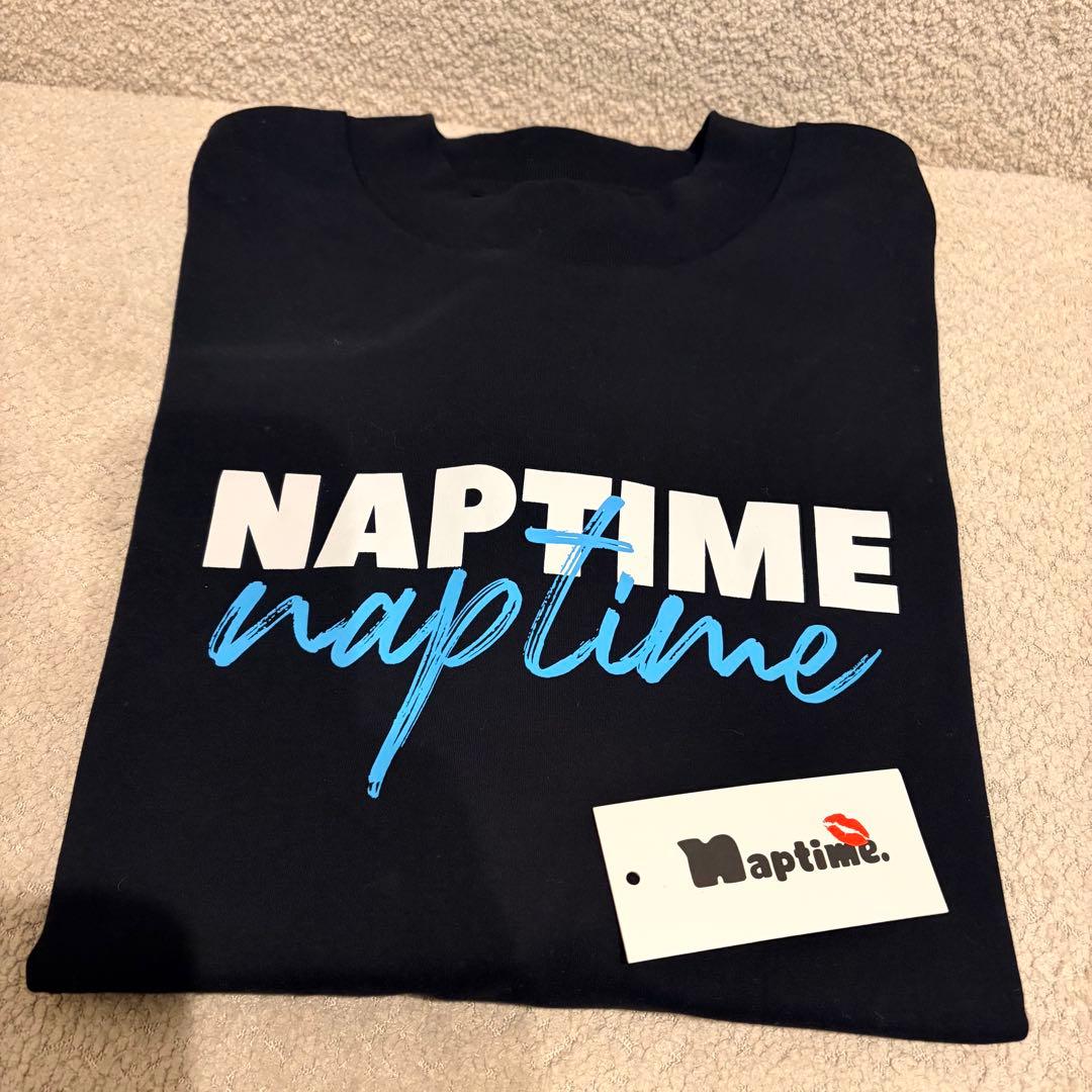 Naptime. モックネックTシャツ　ブラック　Lサイズ
