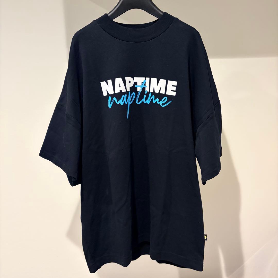 Naptime. モックネックTシャツ　ブラック　Lサイズ