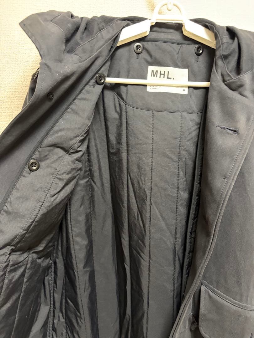 MHL. ブラック モッズコート Mサイズ