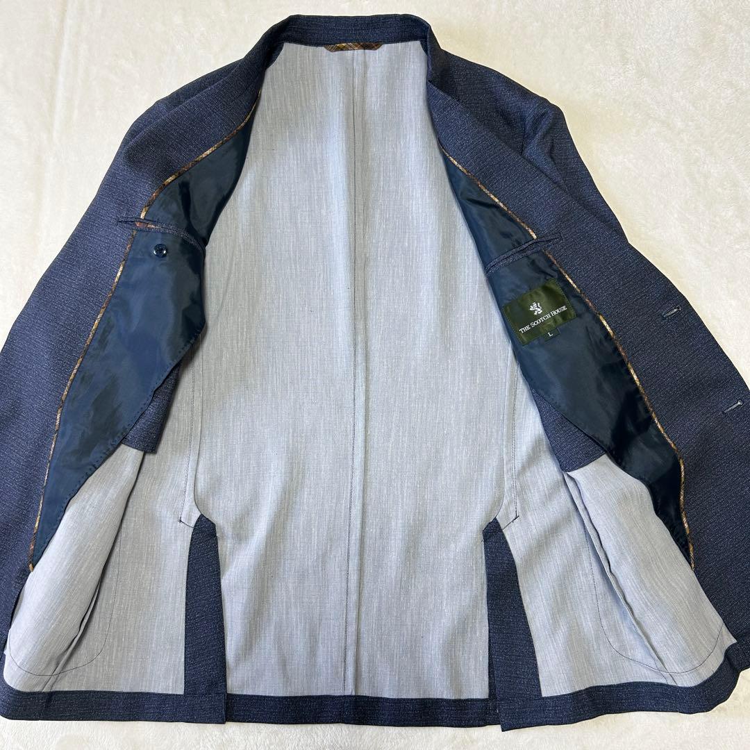美品 スコッチハウス クールドッツ アンコン ウォッシャブルジャケットL 洗える