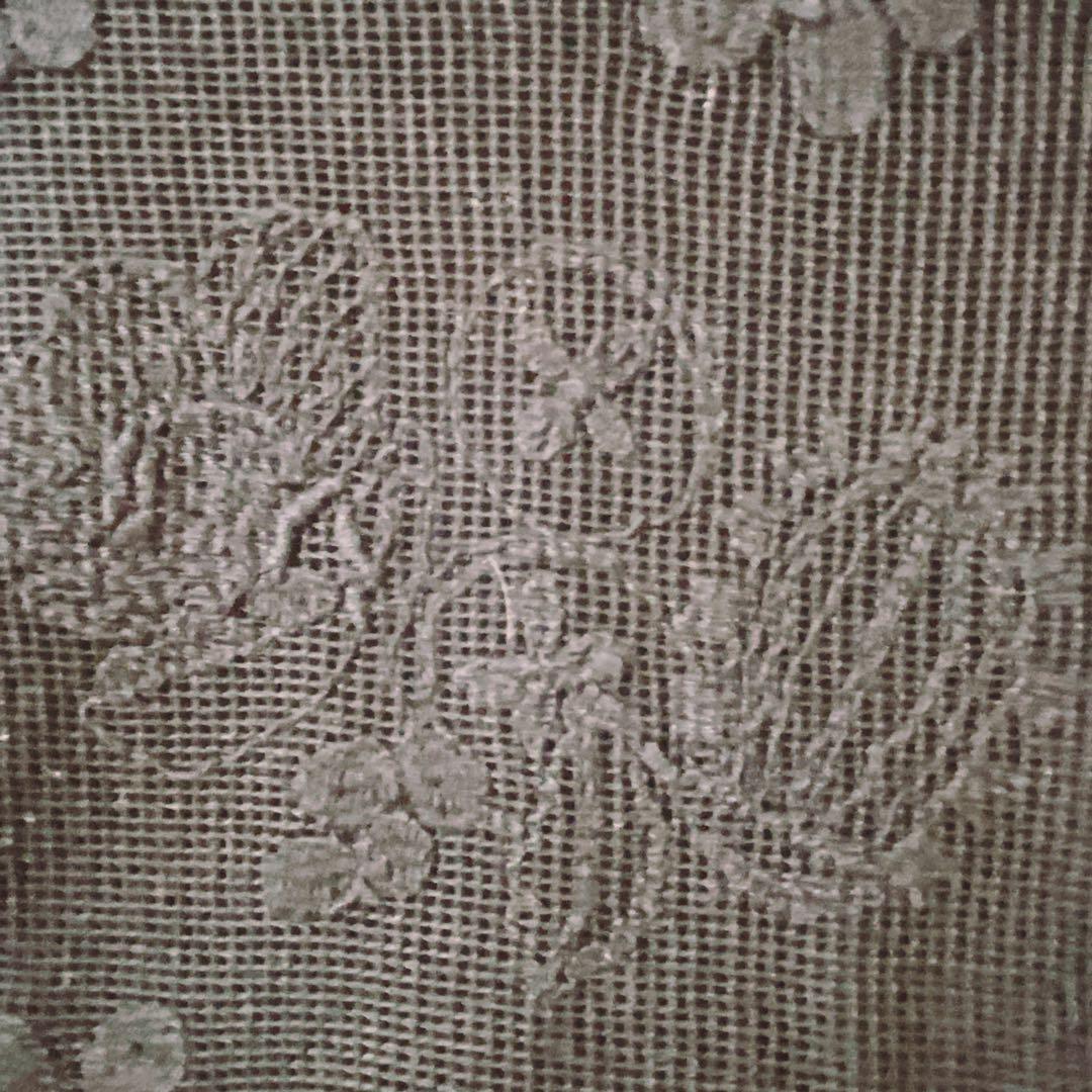 美品✨BEARDSLEY 刺繍レース Tシャツ切替トップス F 黒 体型カバー