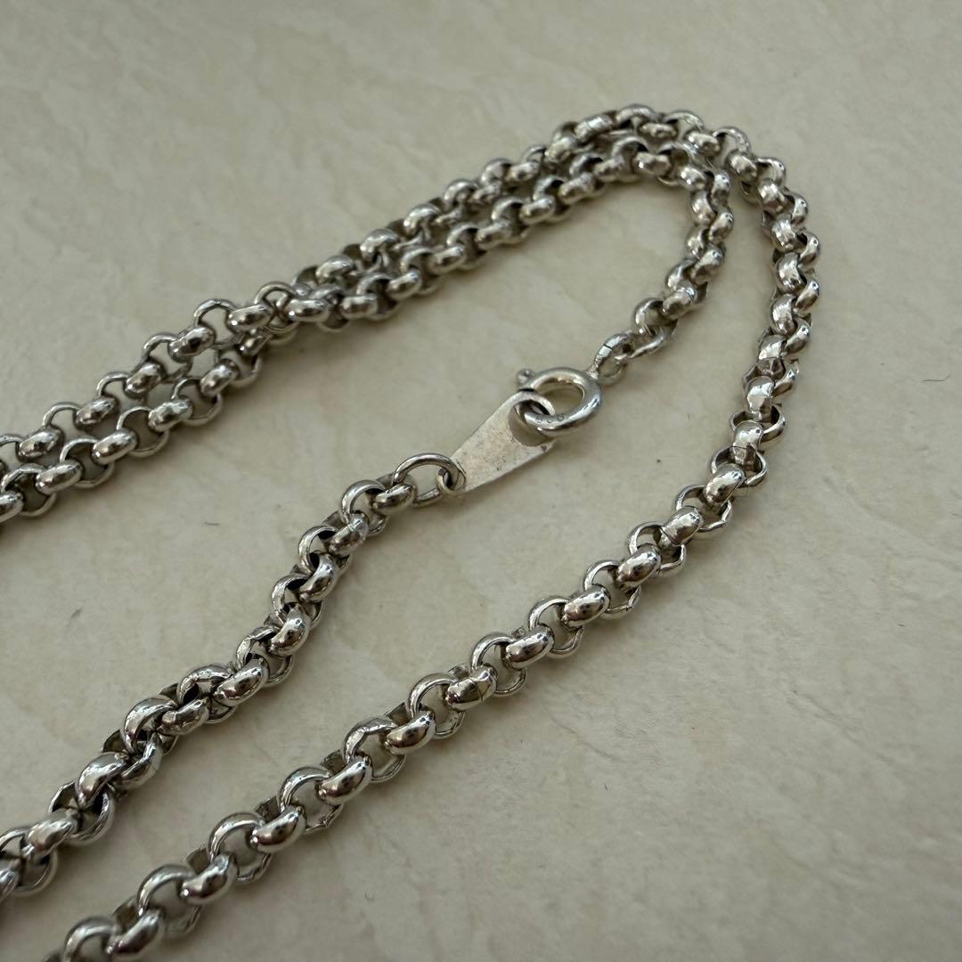 925スターリングシルバー　丸あずきチェーン　ネックレス約3.0mm 12.1g