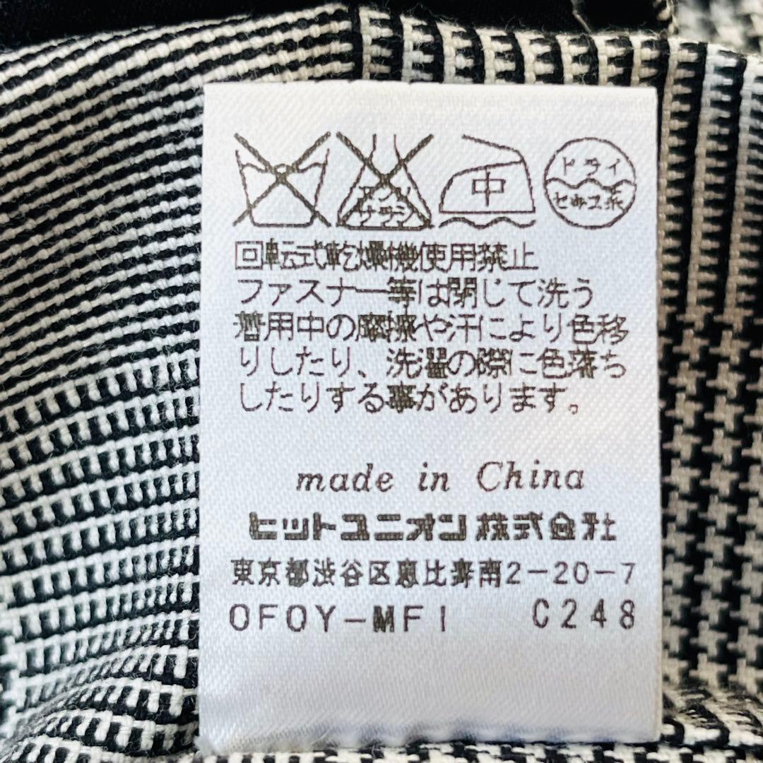 フレッドペリー ハリントンジャケット グレンチェック 刺繍ロゴ 【M】金