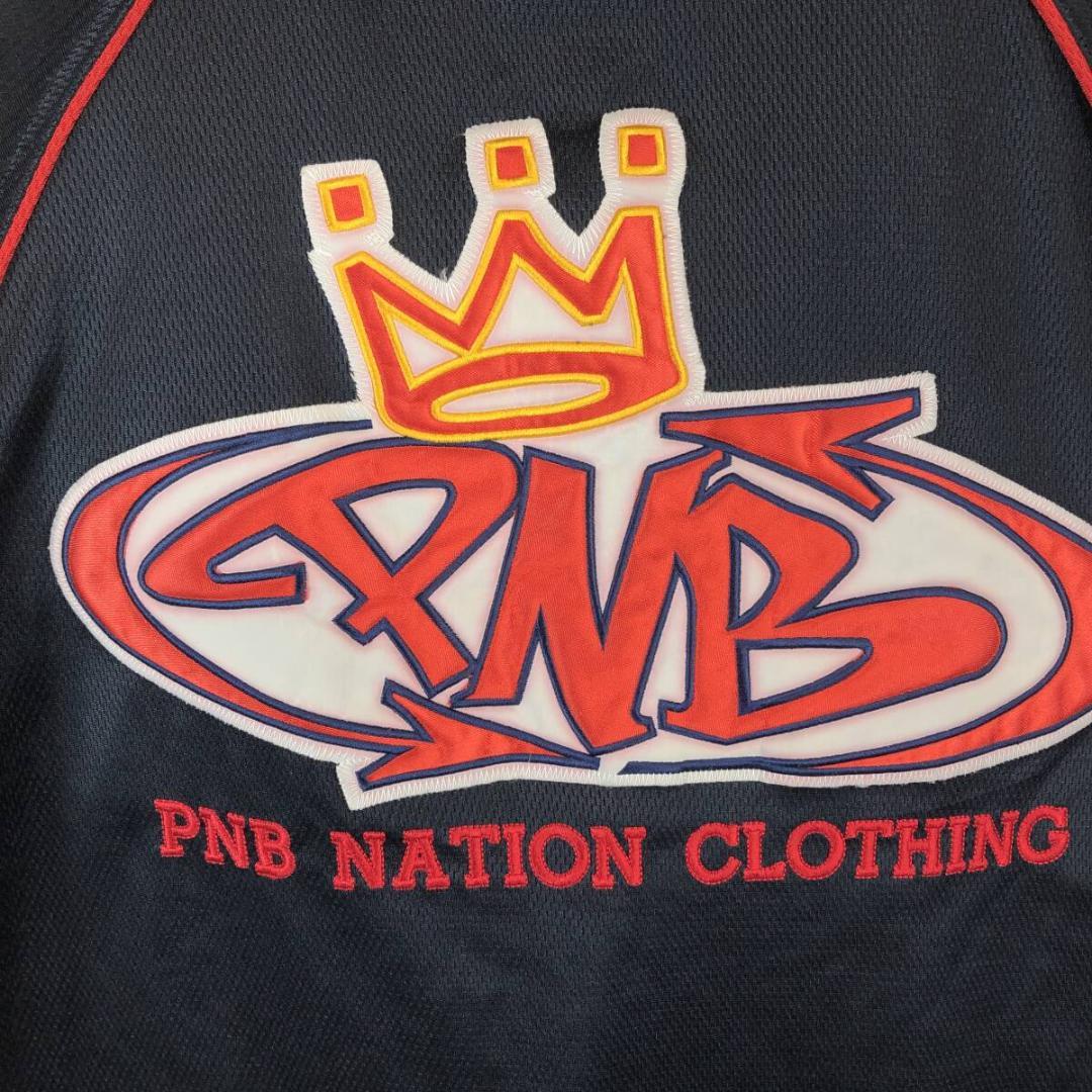 PNB NATION 半袖速乾Tシャツ ブラック 00s 90s