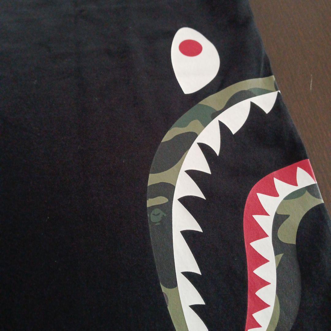 A BATHING APE シャークプリント Tシャツ M ブラック