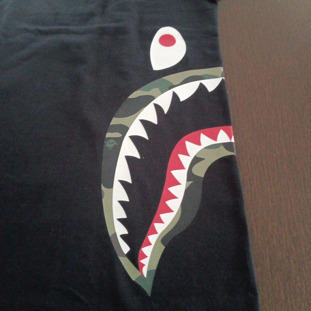 A BATHING APE シャークプリント Tシャツ M ブラック